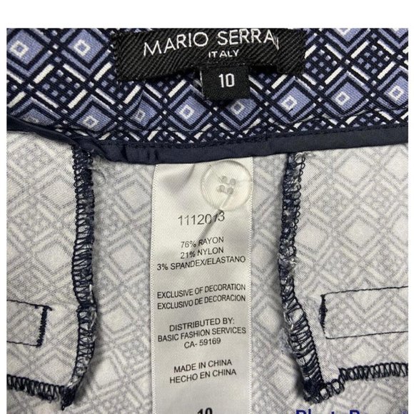 ❤️Mario Serrani Italy Shorthas Comfort stretch Fabric w/Tummy control. Inseam 9" - Picture 4 of 6